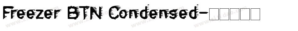 Freezer BTN Condensed字体转换
